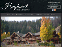 Tablet Screenshot of hayhurstbnb.com